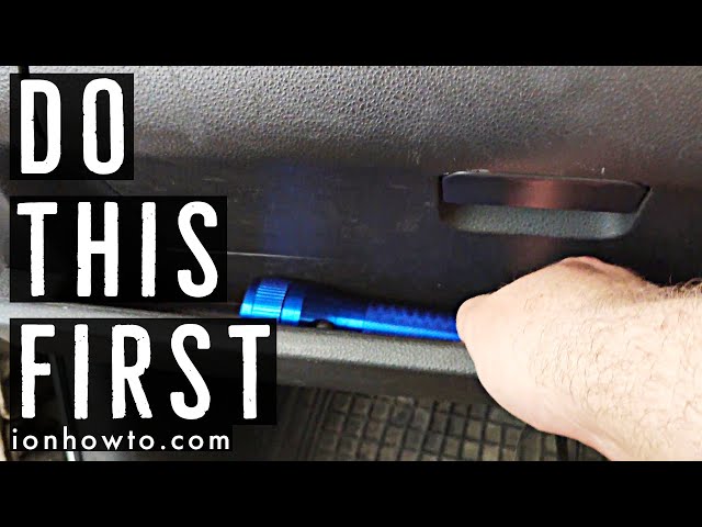 How to Remove or Replace Glove Box on VW Polo 9N Mk4 