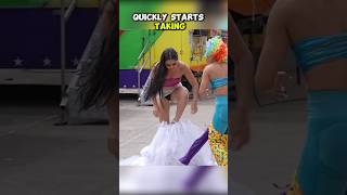Runaway Bride Escapes 😱 #shorts #shortsfeed