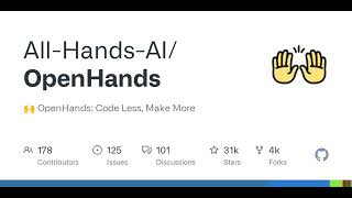 GitHub - All-Hands-AI/OpenHands: 🙌 OpenHands: Code Less, Make More