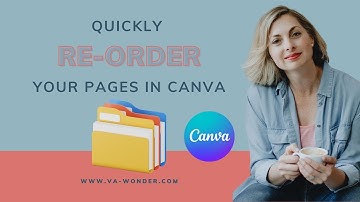 How to re-order your pages in Canva | Easy Canva Tutorial