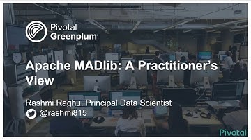 Apache MADlib: A Practitioner