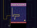 Maze puzzle  smart puzzle maze 43 puzzle puzzlegame games entertainment shorts
