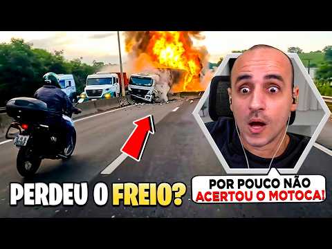 ACIDENTE INACREDITÁVEL MOTOQUEIRO ESCAPOU POR POUCO! - React OBSERVAÇÕES DIÁRIAS (EP. 310)