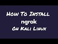How To Install Ngrok on Kali linux | NGROK SETUP