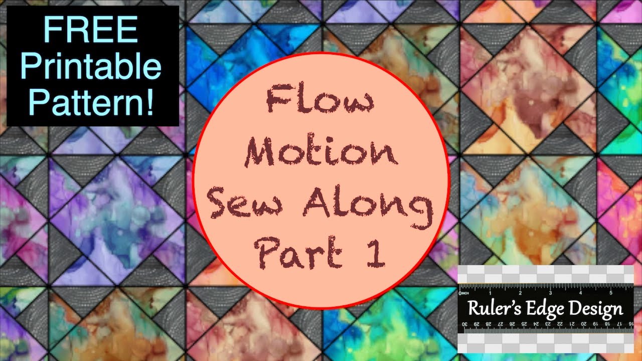 Easy quilt tutorials - Flow Motion Sew Along Part 1 - Simple Block, 1 ...