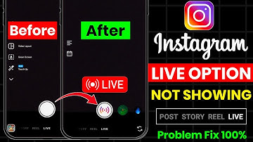 Instagram live Option not showing | Instagram me live ka option nahi aa raha hai | Insta Live Option