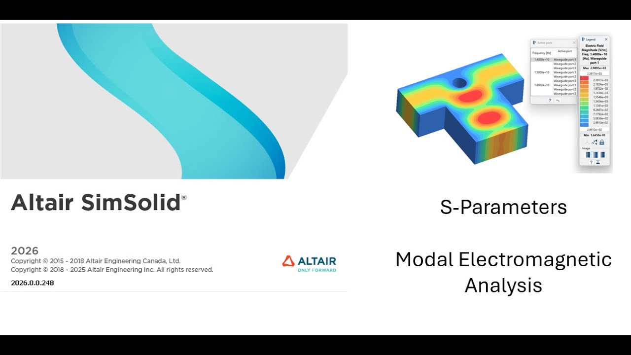 Altair Simsolid Meshless Electromagnetic Analysis with Altair SimSolid 2026 - YouTube