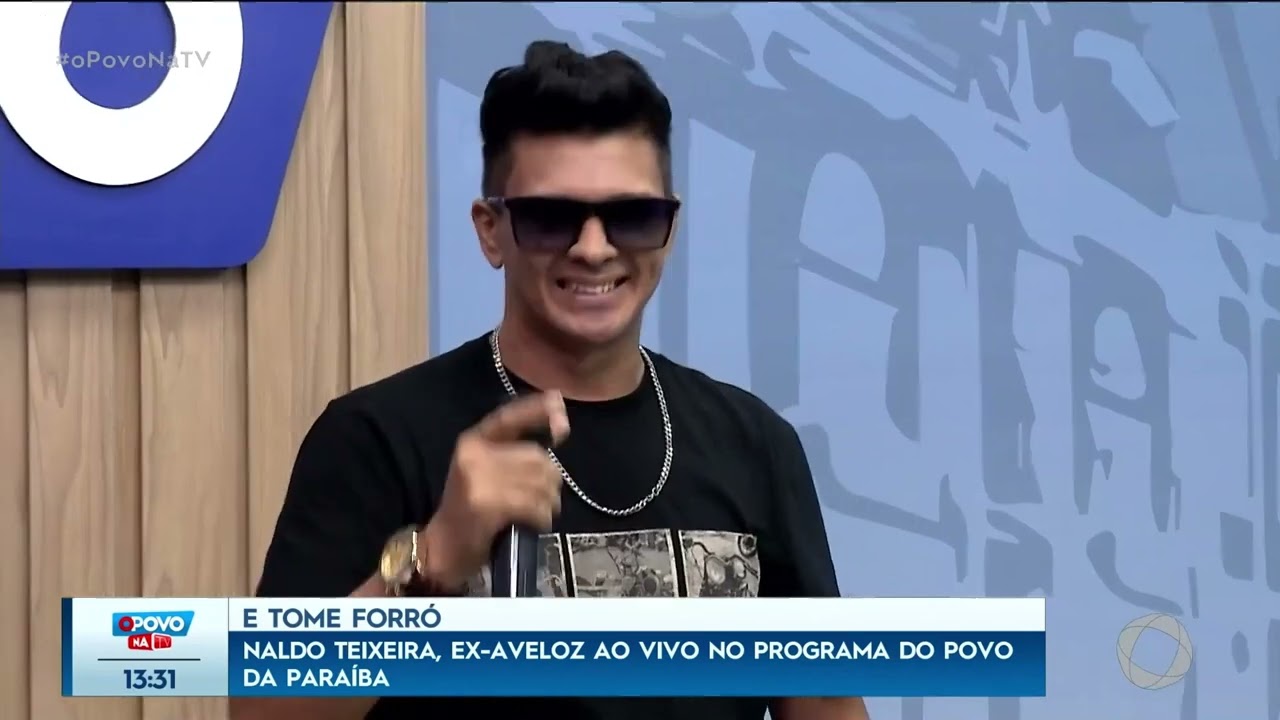 Naldo Teixeira, ex-Aveloz ao vivo no programa do povo da Paraíba - O Povo na TV