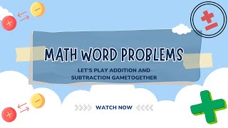 Easy Math Addition and Subtraction Word Problems: Solve with Keywords