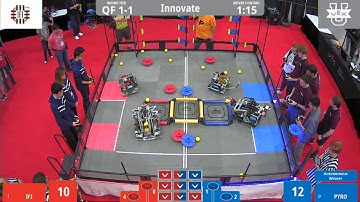 2019 VEXU Innovate QF1, IFI vs PYRO