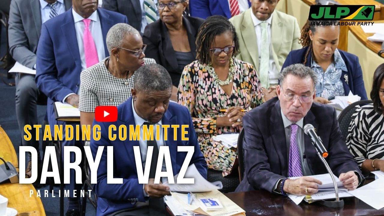 JLP MIN Daryl Vaz Standing Finance Committee