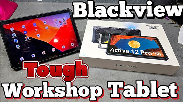 This is crazy good, The Blackview Active 12 Pro tough tablet. Perfect for the workshop.