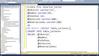 CRUD - Visual Basic .Net y SQL Server / Parte 5 / Procedimientos Almacenados