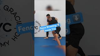Inside Trip on the fence! #mma #ufc #wrestling