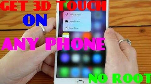 GET 3D TOUCH ON ANY ANDROID PHONE (NO ROOT)        HINDI (TECH TUBE)