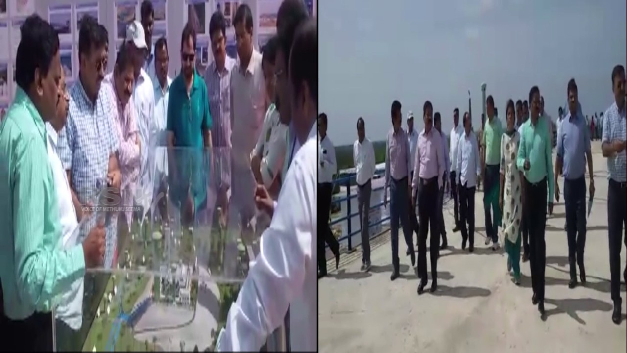 03 08 2017 SIIDIPET DIST GAJWEL KOMATIBANDA IPS OFFICERS VISITED MISSION BHAGIRATHA WORKS RSNTV