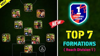 Top 7 Best Formations To Reach Division 1 In eFootball 2024 Mobile