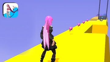 Hair Rush Gameplay Walkthrough All Levels iOS,Android New Video Game Relax BIG Update K69DK8