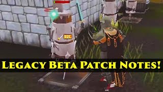 RuneScape Legacy Beta Patch Notes -- 27th June 2014