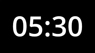 5 MINUTE 30 SECOND TIMER - No Sound - Full HD 1080p - COUNTDOWN - 330 SECOND