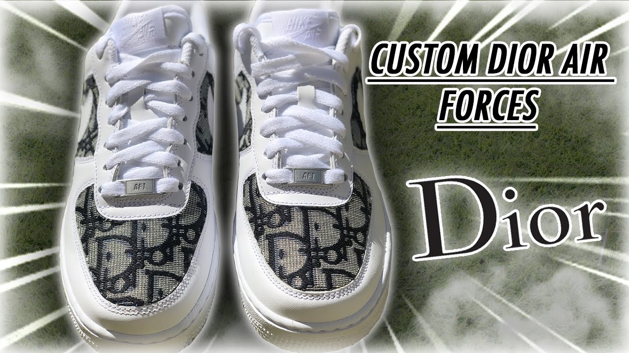 CUSTOM DIOR AIR-FORCE 1's 👟🔥 - YouTube