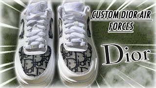CUSTOM DIOR AIR-FORCE 1's 👟🔥
