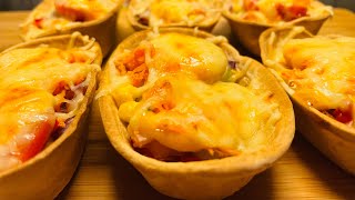 Mini Taco Boats | Tortilla Boats | Easy n Quick | Healthy  | Party Food😋
