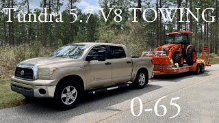 2007 Toyota Tundra 0-65 towing a 6K LOAD
