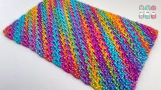 How to Crochet a Corner to Corner Wattle Stitch RECTANGLE | C2C