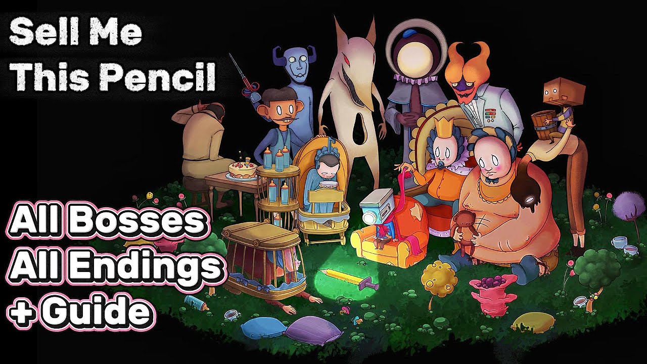 The Perfect Pencil - All Bosses No Damage & All Endings + Guide