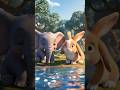 cute elephant and bunny #kidtopiakids #kidtopia spark#cocomelon#chote_bachhe #youtubeshorts #pillalu