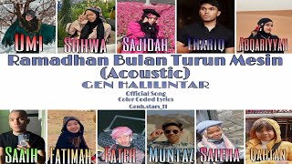 Ramadhan Bulan Turun Mesin - ( Song) Color Coded Lyrics