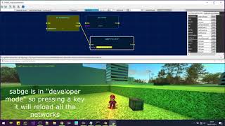 SABGE - logic nodes system - in game editing test