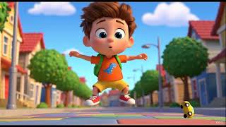 Niño Lindo Tropieza Con Un Juguete Corto 3D Estilo Pixar