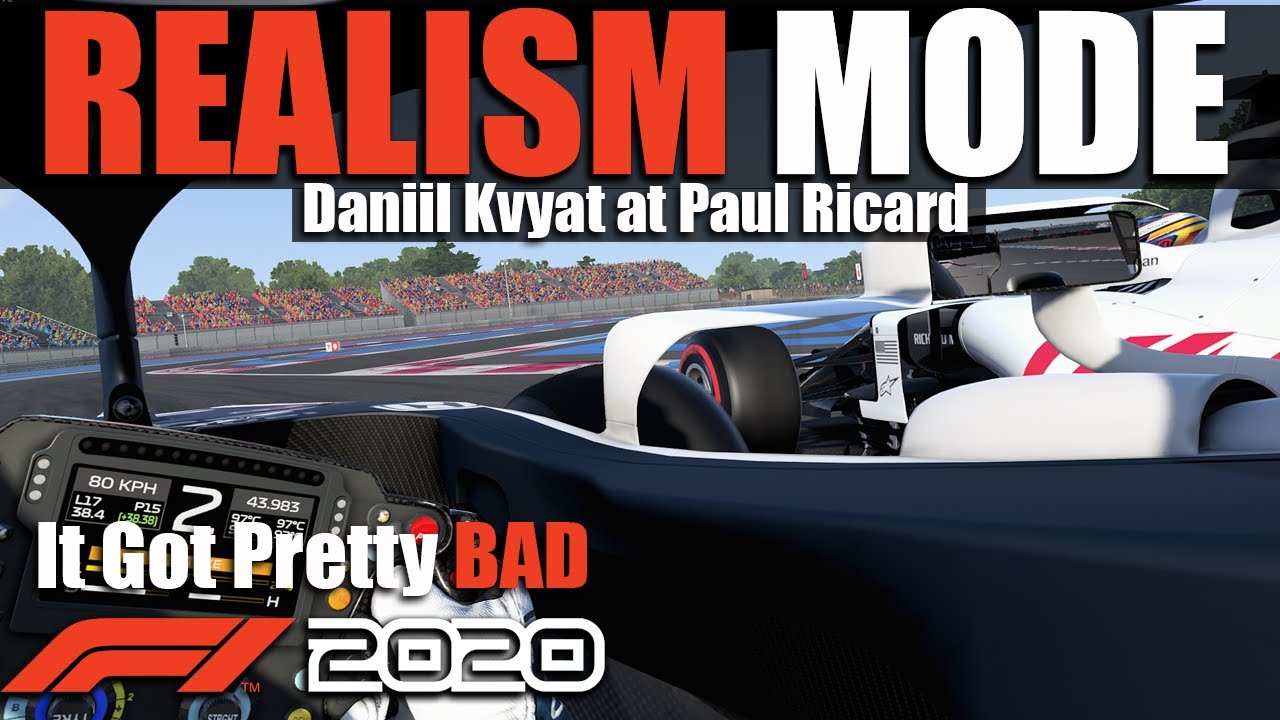 F1 2020 Realism Mode - Daniil Kvyat - France - YouTube