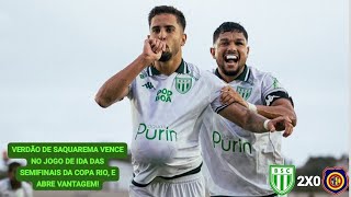 Boavista 2X0 Madureira - Copa Rio 2026 | Semifinal (Ida).