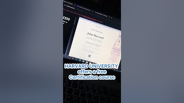 HARVARD UNIVERSITY offers a free certification course - CS50 Introduction to Computer Science