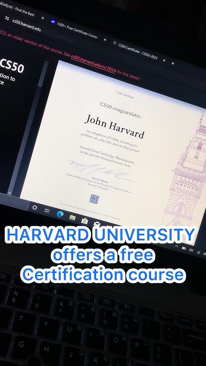 HARVARD UNIVERSITY offers a free certification course - CS50 ...