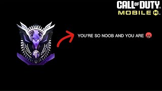 What' your rank say's about you in cod mobile !!