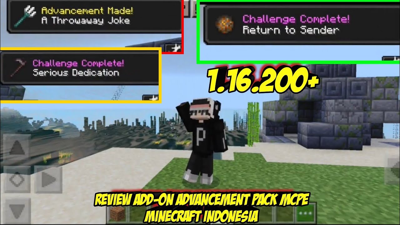 Review Add-on Advancement Pack MCPE Minecraft Indonesia - YouTube