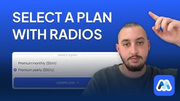 How To Add A Radio Button Plan Selector (Webflow + Memberstack)