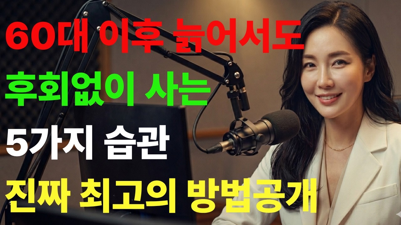 늙어서 후회 없는 삶을 위한 5가지 필수 습관