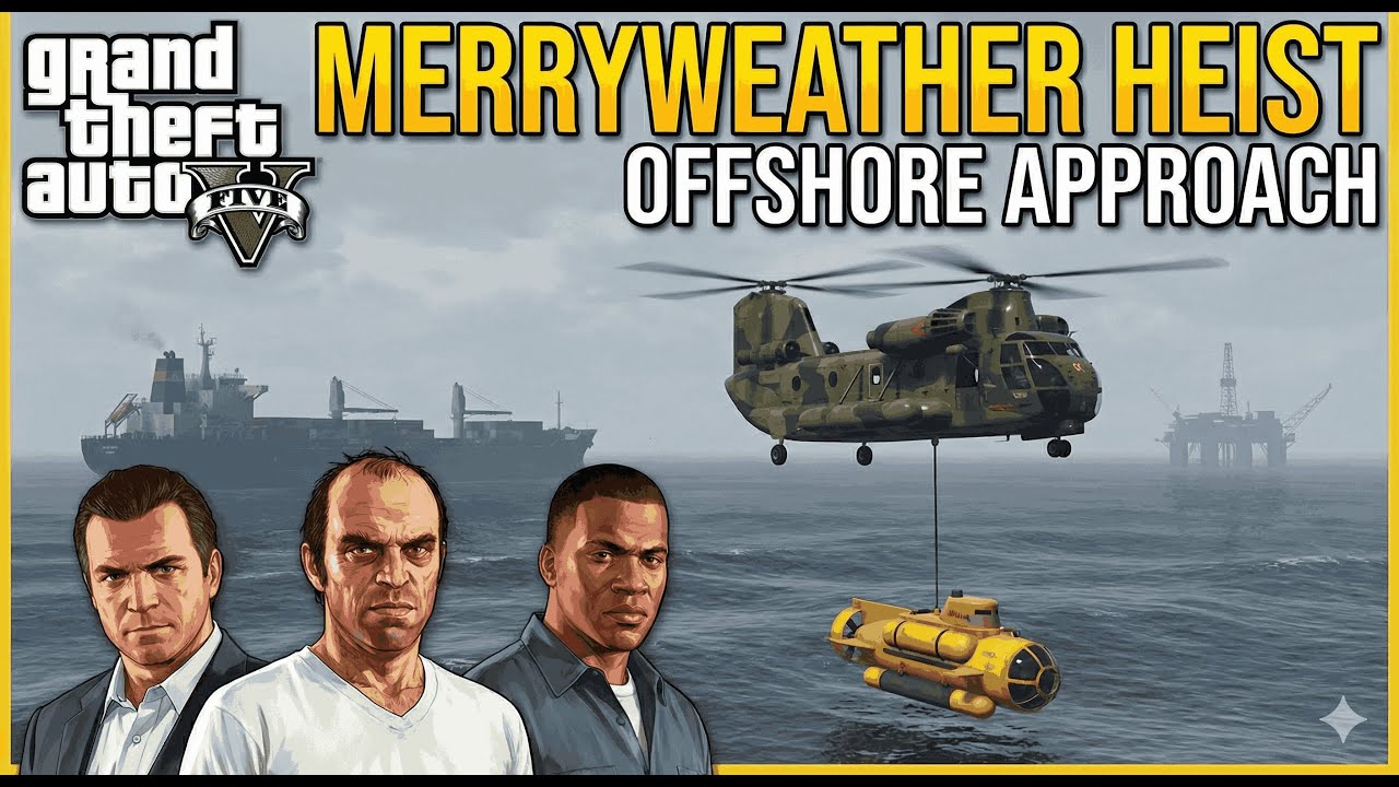GTA V Heist Approach B Offshore Mission Walkthrough 