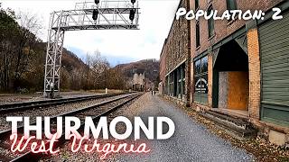 Details The most eerie place in West Virginia || Thurmond West Virginia 🇺🇸 Update