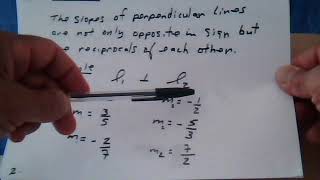 1324 Ch  2  Finding Perpendicular lines