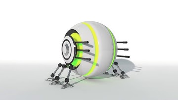 Robot C4D Modeling - Sphere Robot