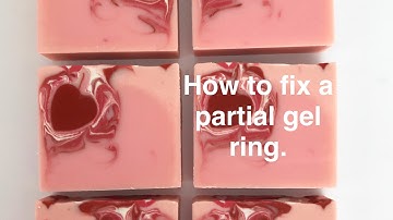 How to fix partial gel in cold process soap.