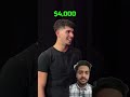 5 Stangers slipt $100 00 #viral #shortsviral #mrbeast
