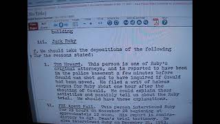 Jfk- Hsca Bombshell- Rubys Lawyer In Bat Asking Has Oswald Left Just Before Killed By Ruby