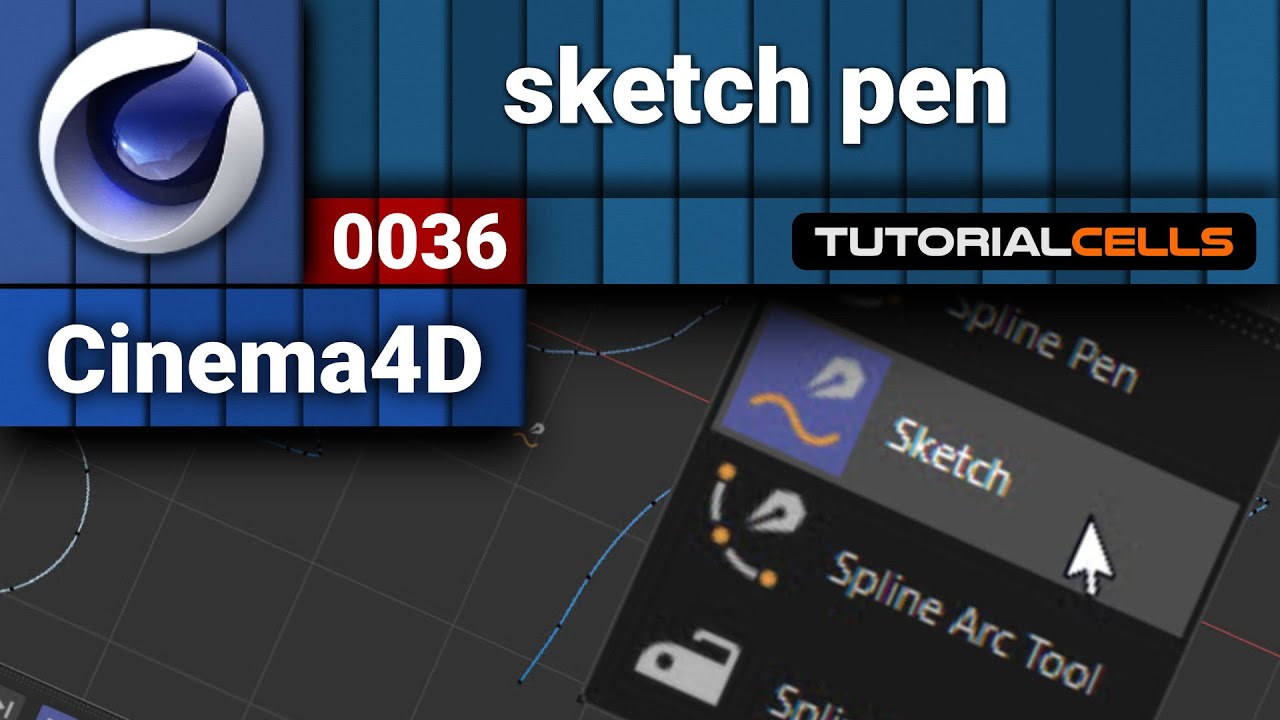 0036. sketch pen tool in cinema 4d YouTube